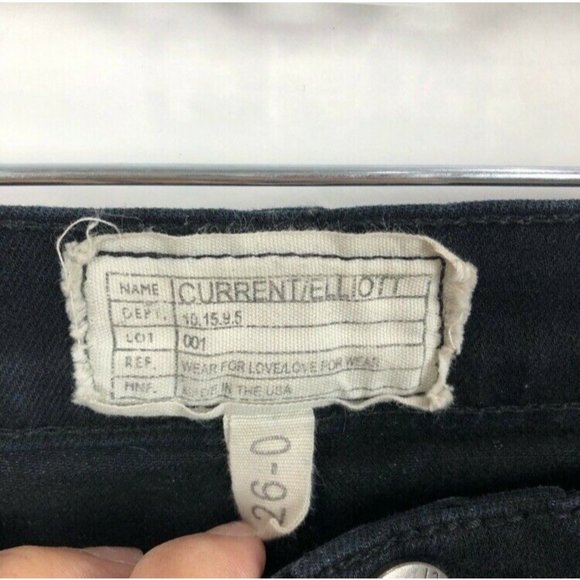 Current Elliott Jeans Black The Ankle Skinny - Picture 6 of 8